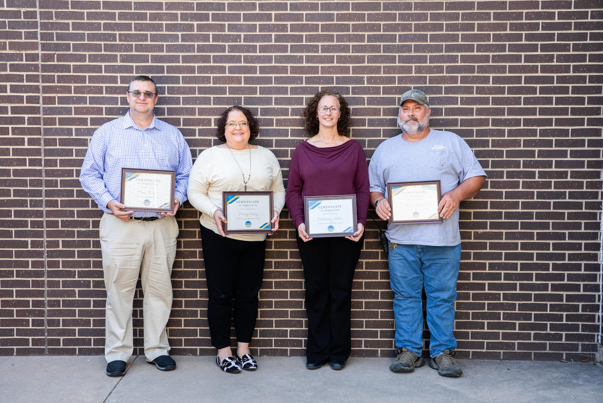 employees holding certificates